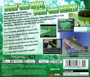 Bass Landing (US) box cover back